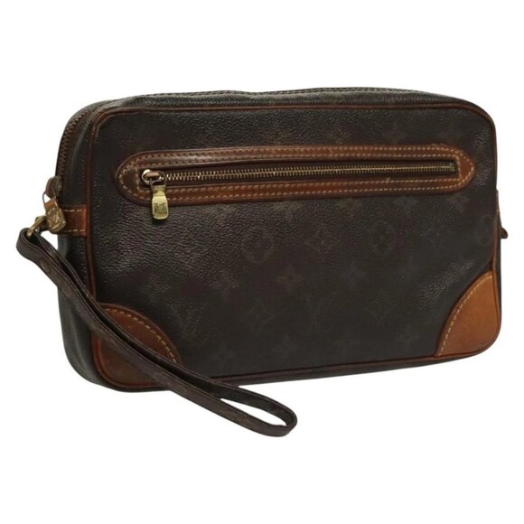 LOUIS VUITTON Monogram Marly Dragonne GM Clutch Bag - Picture 1 of 16
